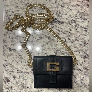 GUCCI•Leather Crossbody Compact Wallet WOC